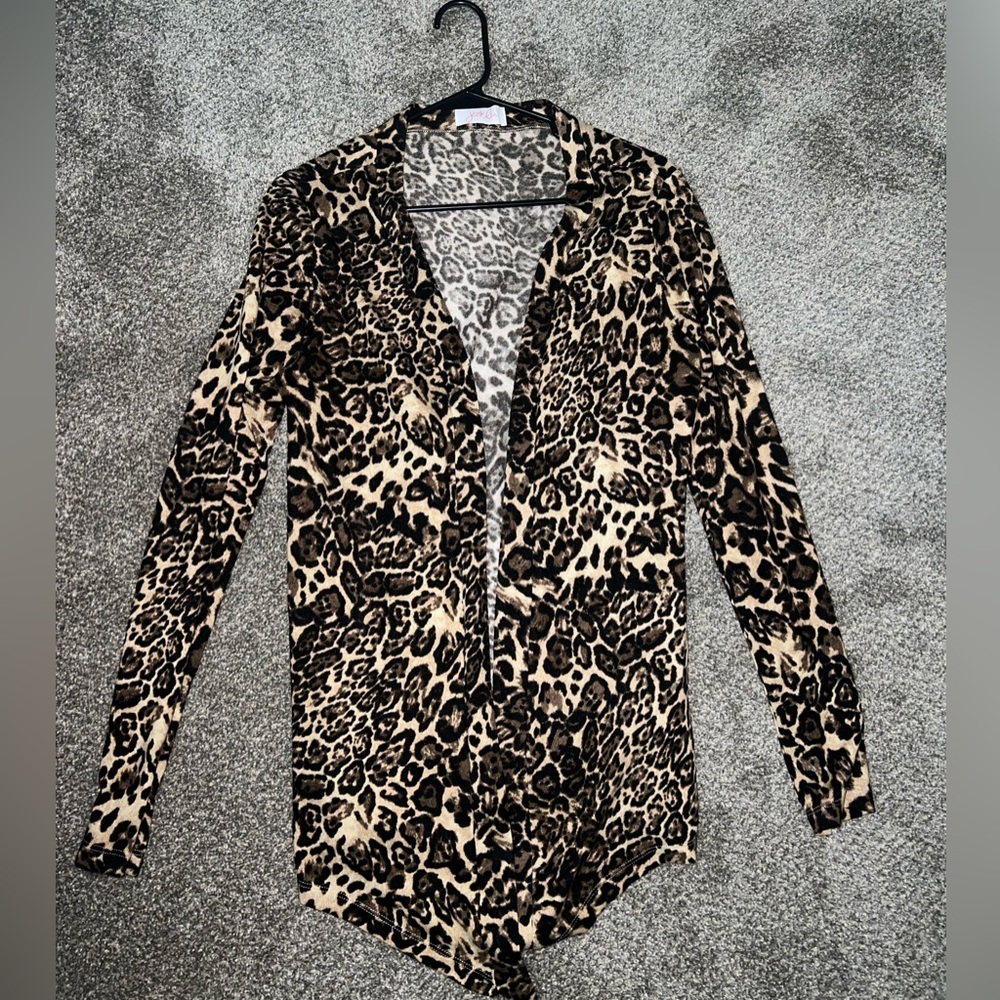 Jess Lea animal print cardigan